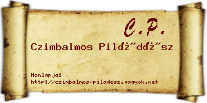 Czimbalmos Piládész névjegykártya